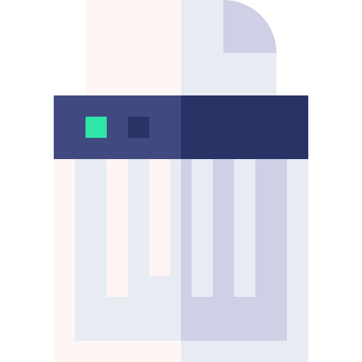 Paper shredder Basic Straight Flat icon