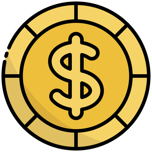 доллар Generic Outline Color иконка