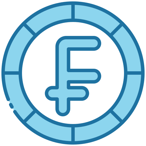 Swiss Franc Generic Blue icon