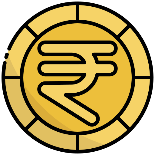 rupia Generic Outline Color icono