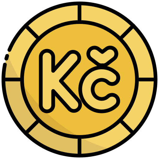 tschechische koruna Generic Outline Color icon