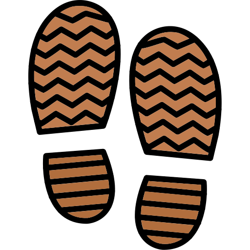 huella de zapato Generic Outline Color icono