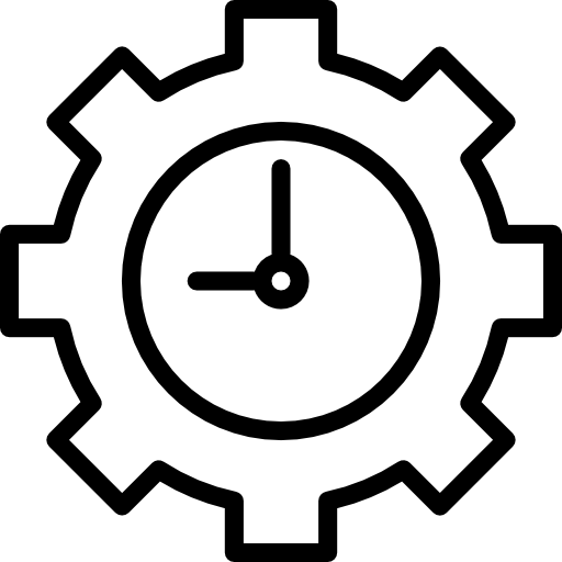 reloj de pared srip Lineal icono
