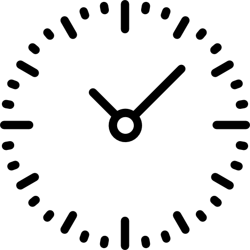 reloj de pared srip Lineal icono