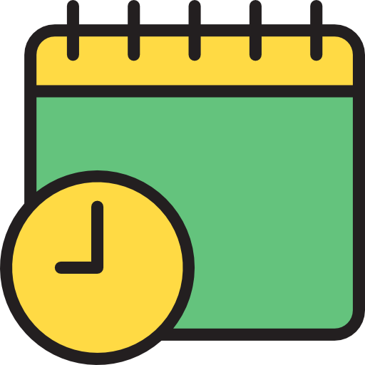 kalendarz srip Lineal Color ikona