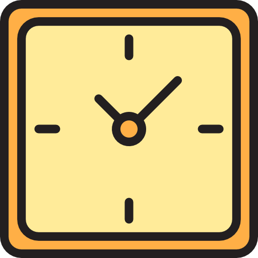 zegar ścienny srip Lineal Color ikona