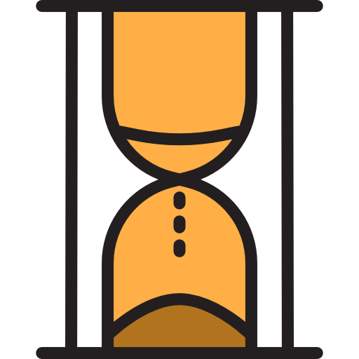 reloj de arena srip Lineal Color icono