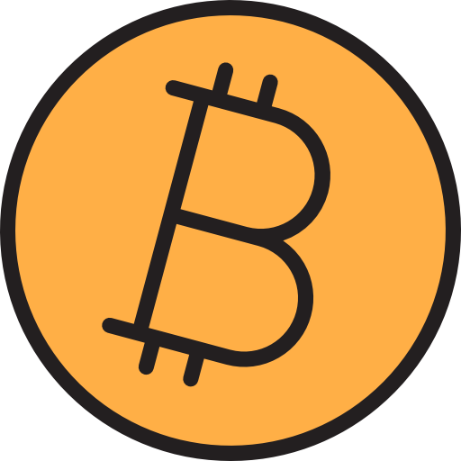 Bitcoin srip Lineal Color icon