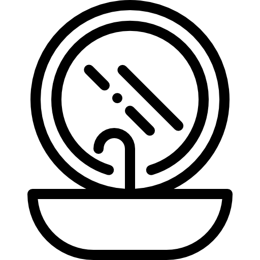 bassin Detailed Rounded Lineal Icône