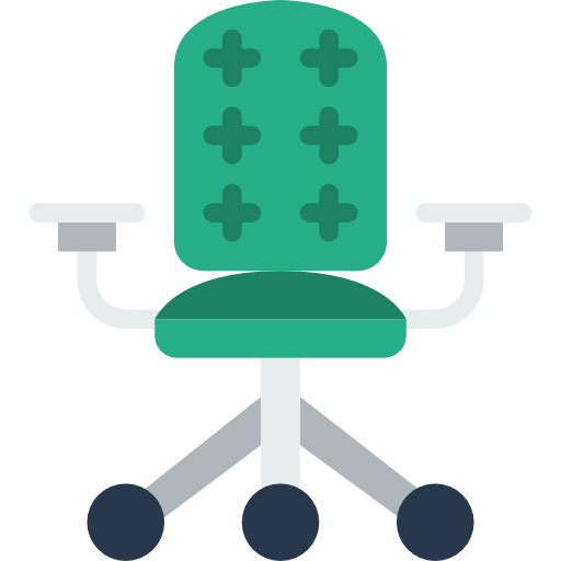 Office chair prettycons Flat icon