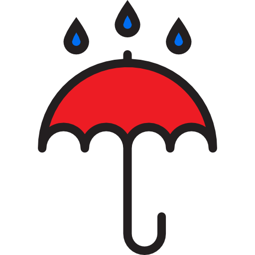 lluvioso srip Lineal Color icono