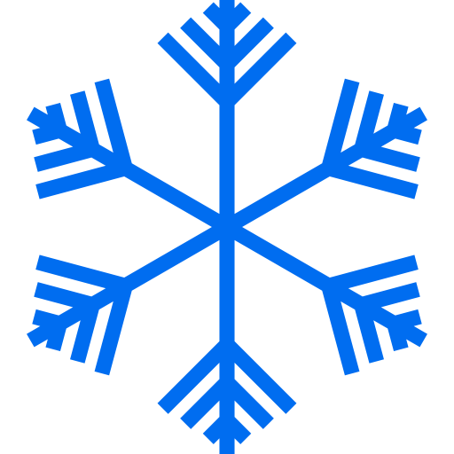 Снежинка srip Lineal Color иконка