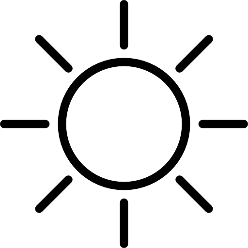 słoneczny srip Lineal ikona