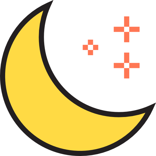 달 srip Lineal Color icon