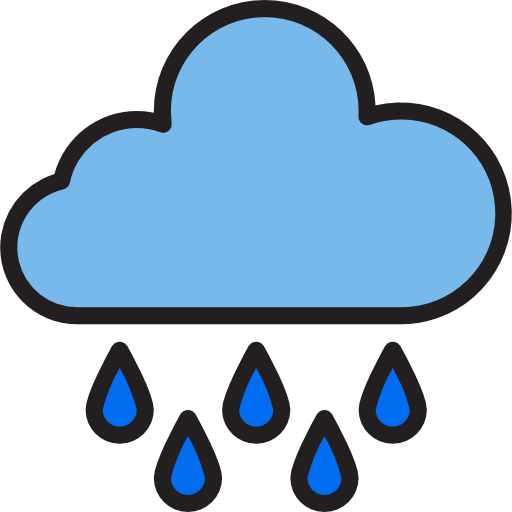 Rain srip Lineal Color icon