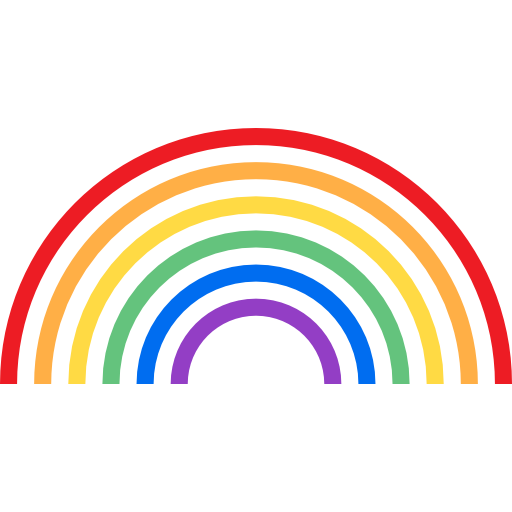 arco iris srip Lineal Color Ícone