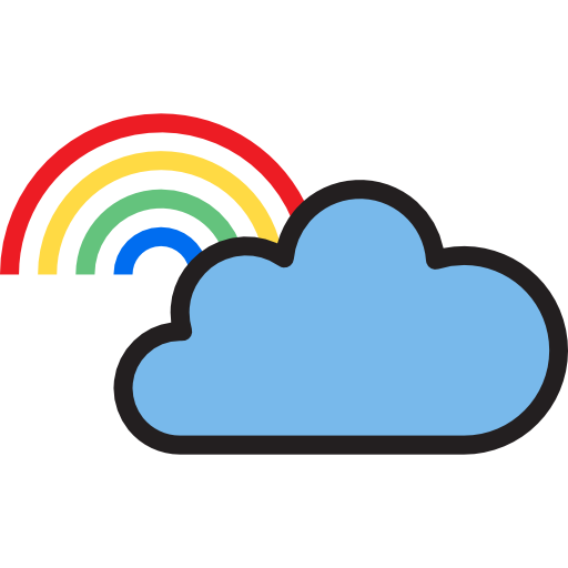 arcobaleno srip Lineal Color icona