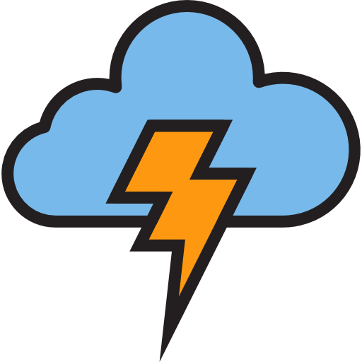 tormenta srip Lineal Color icono