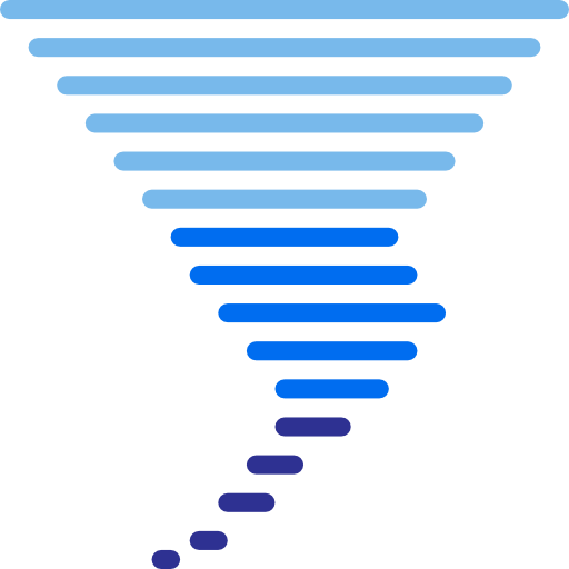 tornado srip Lineal Color ikona