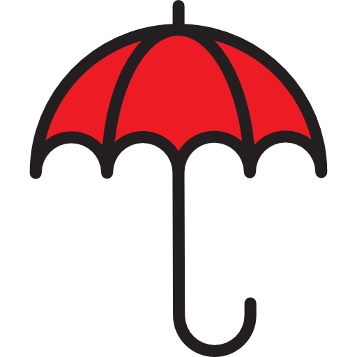 parapluie srip Lineal Color Icône