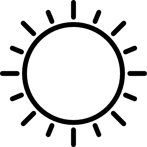 słoneczny srip Lineal ikona