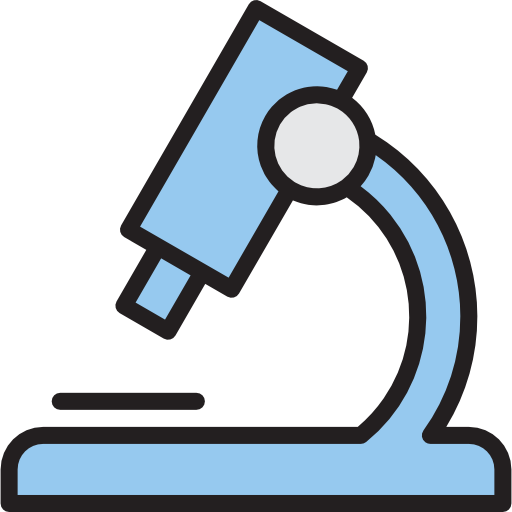 microscopio srip Lineal Color icono
