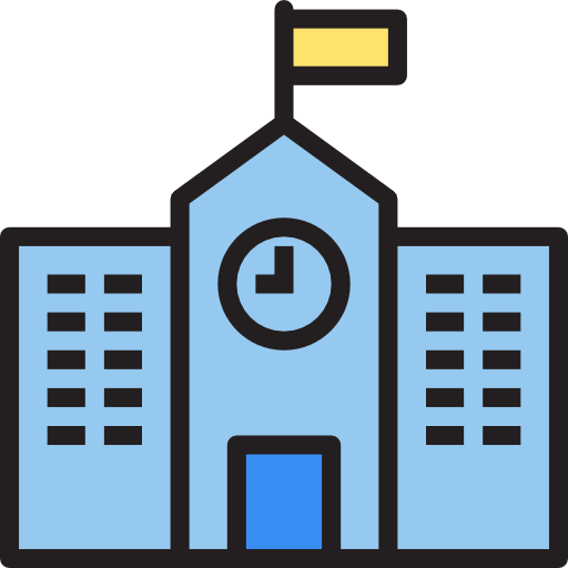 学校 srip Lineal Color icon