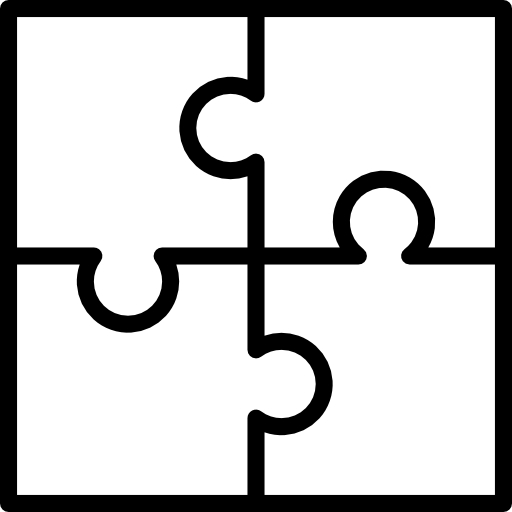 rompecabezas srip Lineal icono