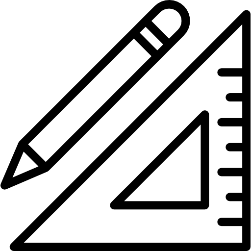 cuadrado srip Lineal icono