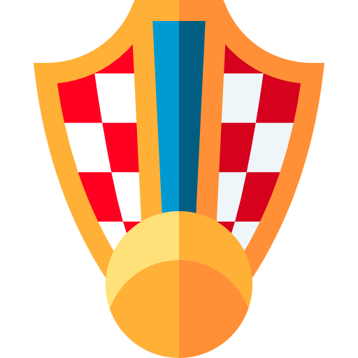 kroatië Basic Straight Flat icoon