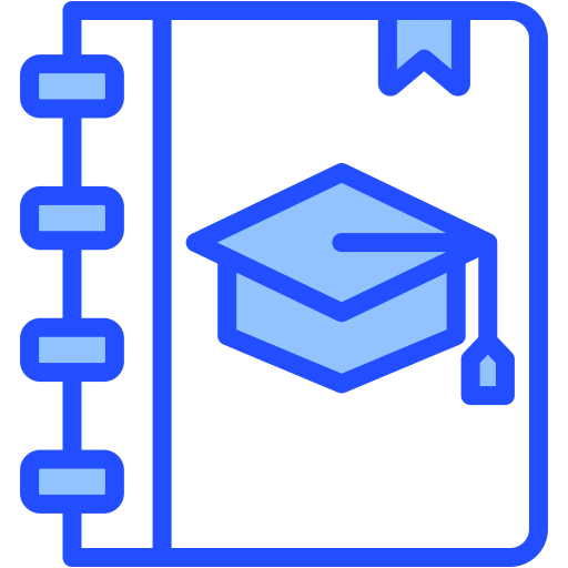 onderwijs Generic Blue icoon