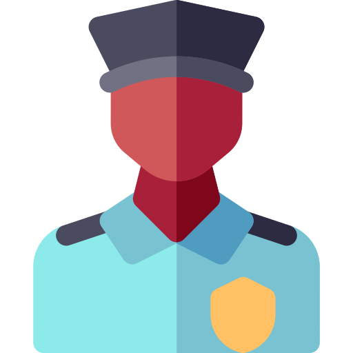 Prison guard Basic Rounded Flat icon