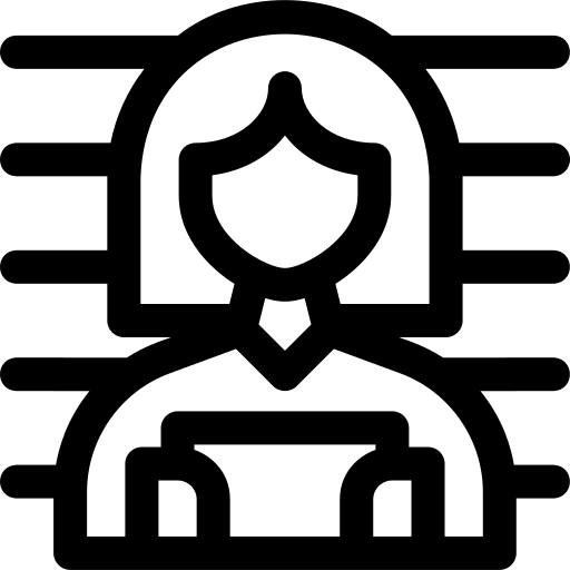 prisioneiro Basic Rounded Lineal Ícone