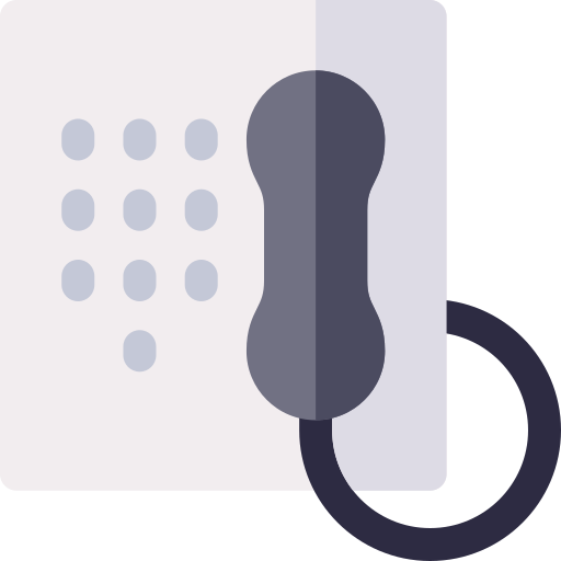 telefono Basic Rounded Flat icona