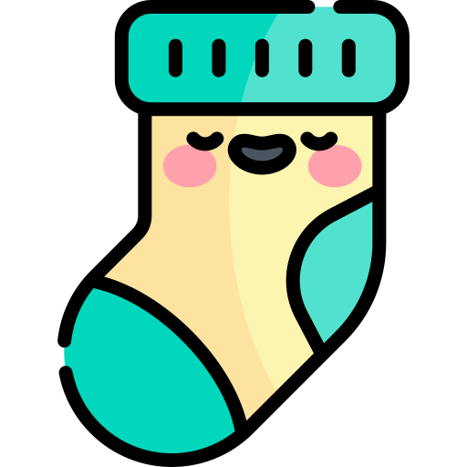 socken Kawaii Lineal color icon