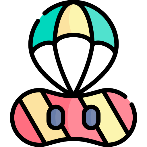 snowkite Kawaii Lineal color icono