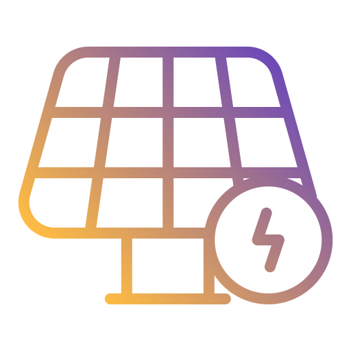 panel solar Generic Gradient icono