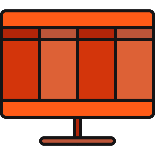 Spreadsheet Generic Outline Color icon