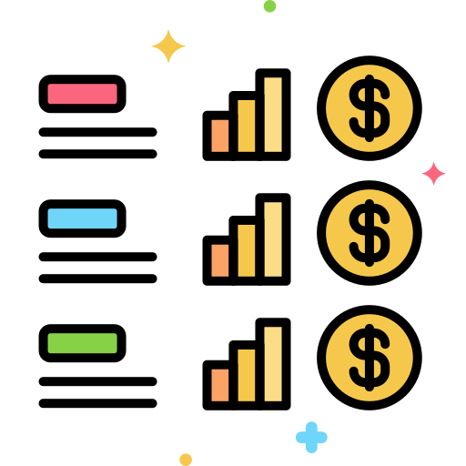 Stock price Generic Outline Color icon