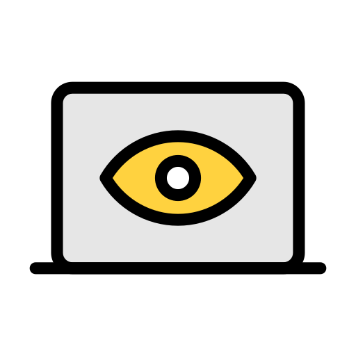 spyware Vector Stall Lineal Color icon