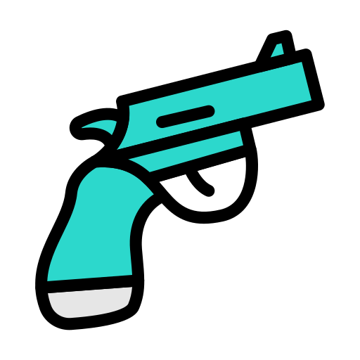 Revolver Vector Stall Lineal Color icon