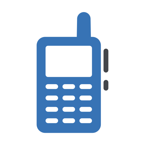 walkie-talkie Generic Blue icoon