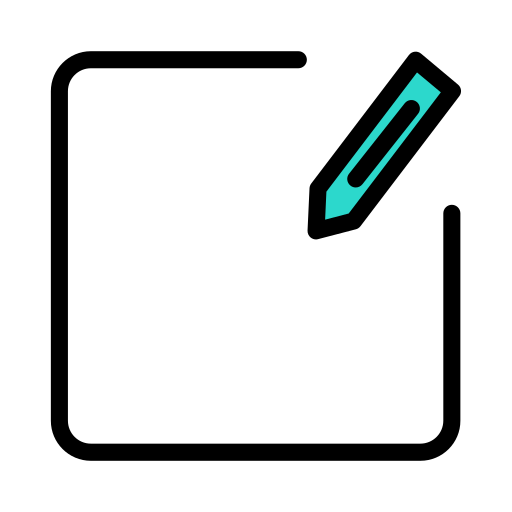 schrijf een bericht Vector Stall Lineal Color icoon