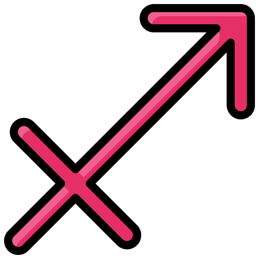 Sagittarius Generic Outline Color icon