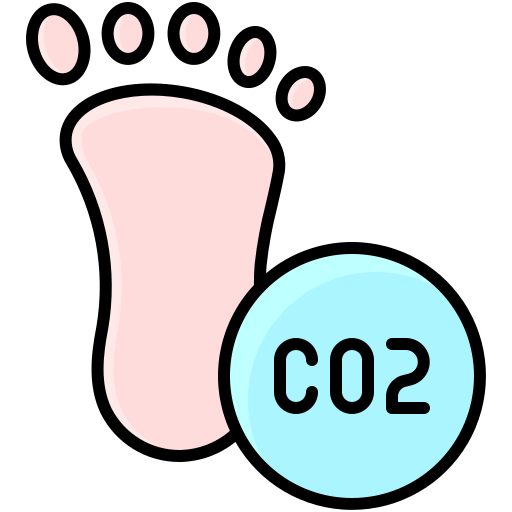 Carbon footprint Generic Outline Color icon