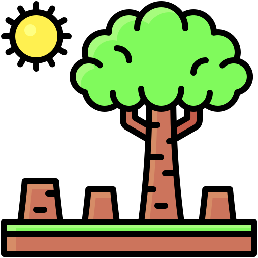 la déforestation Generic Outline Color Icône