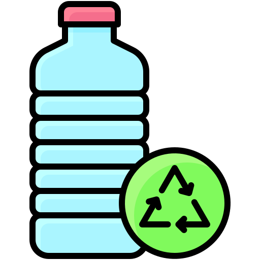 butelka z recyklingu Generic Outline Color ikona