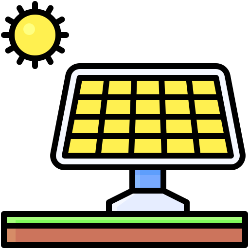 painel solar Generic Outline Color Ícone