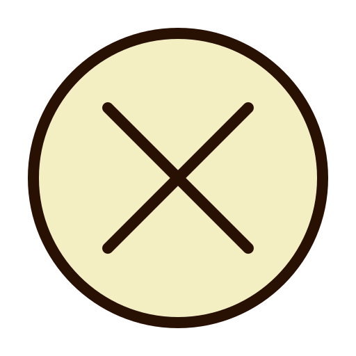 marca de la cruz Generic Outline Color icono