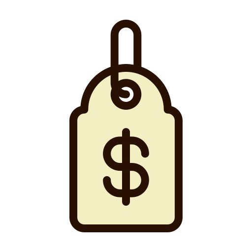 Price tag Generic Outline Color icon